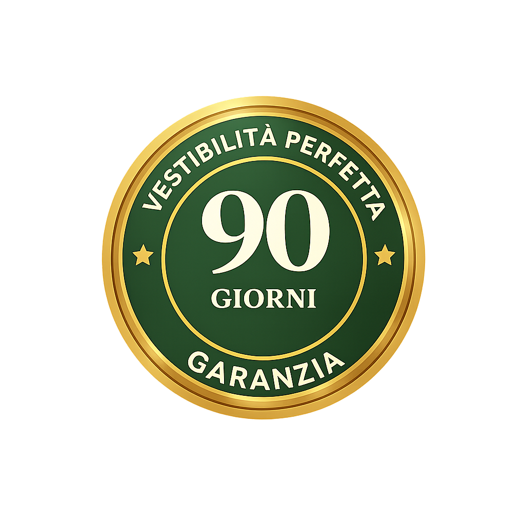 Garanzia cambio taglia di 90 giorni